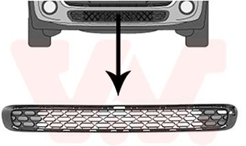 VAN WEZEL Bumper grill Article number: 0518590 cheaply