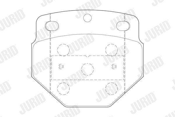 JURID Brake pad set Article number: 2974705440 cheaply