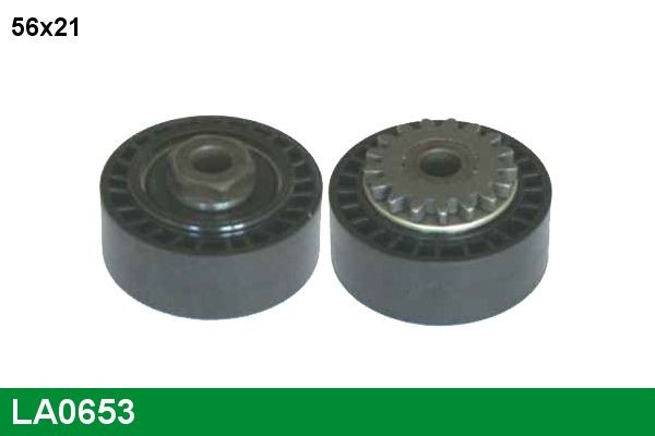 LUCAS Deflection / Guide Pulley, v-ribbed belt Article number: LA0653 cheaply