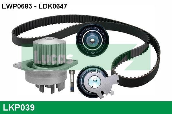LUCAS Water pump and timing belt kit Article number: LKP039 cheaply