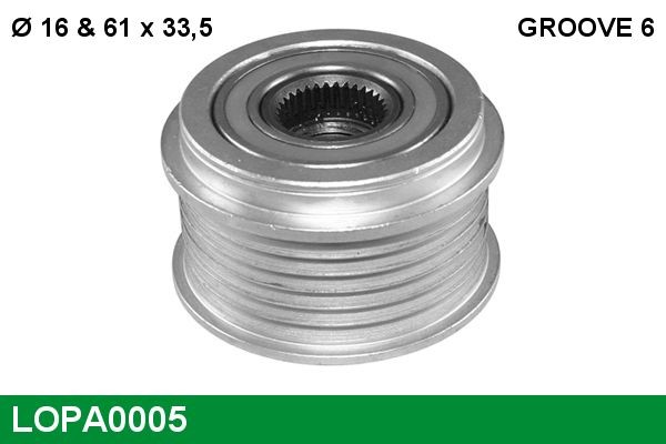 LUCAS Alternator Freewheel Clutch Article number: LOPA0005 cheaply