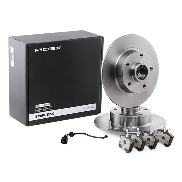 RIDEX Brake discs and pads set Article number: 3405B0144 cheaply