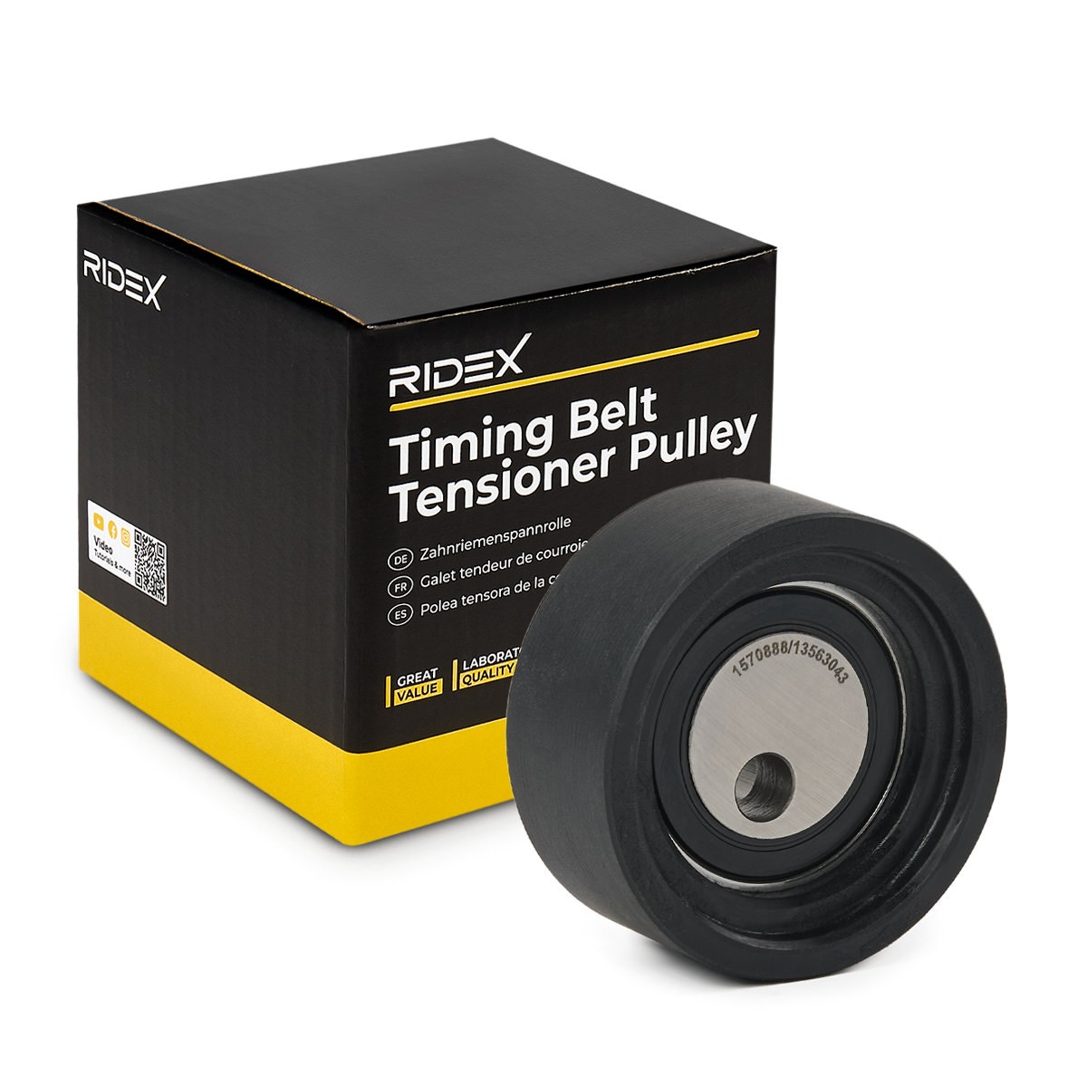 RIDEX Timing belt tensioner pulley Article number: 308T0094 cheaply