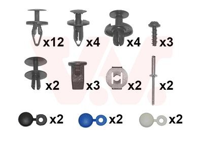 VAN WEZEL Mounting Kit, bumper Article number: 1968794 cheaply