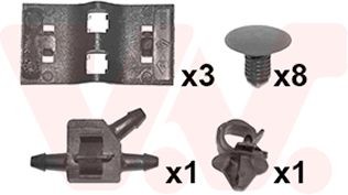 VAN WEZEL Mounting Kit, bonnet Article number: 4328797 cheaply