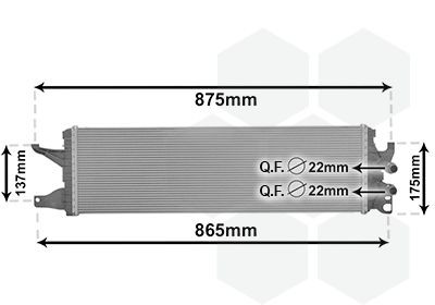 VAN WEZEL Engine radiator Article number: 58012722 cheaply