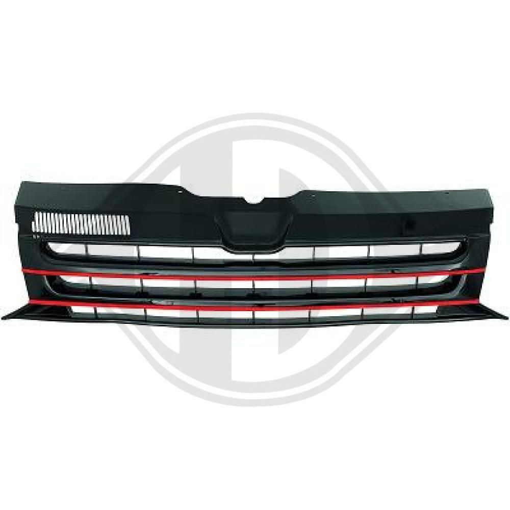 DIEDERICHS 2273441 Montaj grila radiator TRANSPORTER 2.0 BiTDI 4motion 180 CP motor diesel 2015