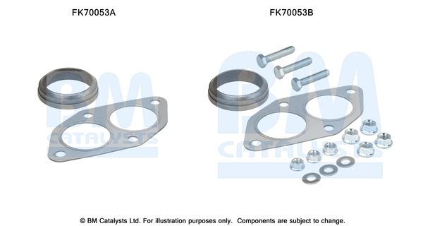 BM CATALYSTS Mounting Kit, exhaust pipe Article number: FK70053 cheaply