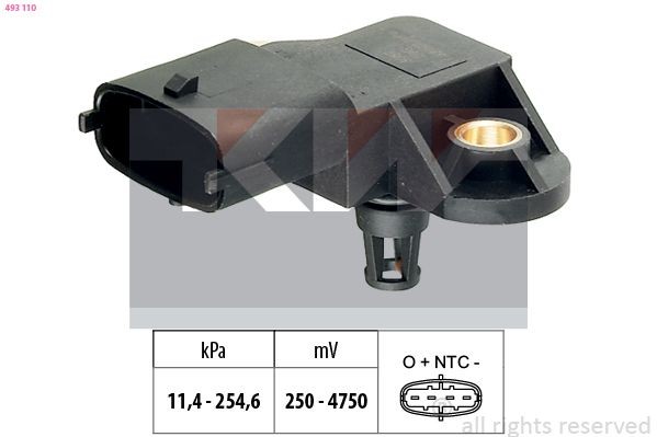 KW Sensor, boost pressure Article number: 493 110 cheaply