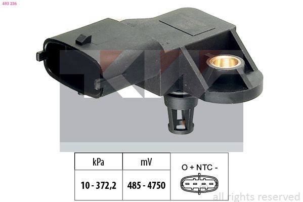 KW Sensor, boost pressure Article number: 493 236 cheaply