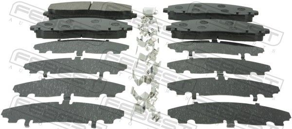 FEBEST Brake pad set Article number: 2001-VOYRTF cheaply
