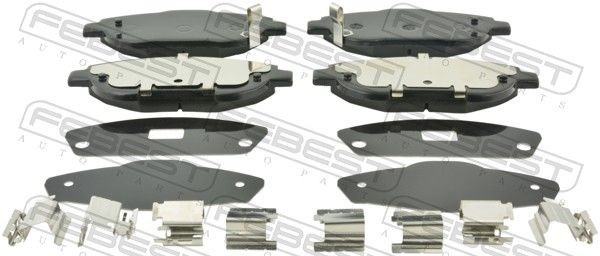 FEBEST Brake pad set Article number: 0101-ADT271F cheaply