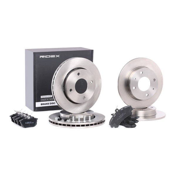 RIDEX Brake discs and pads set Article number: 3405B0230 cheaply
