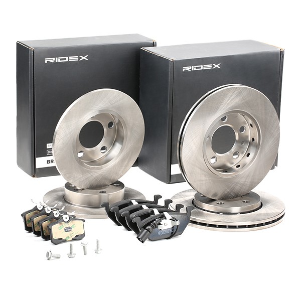 RIDEX Brake discs and pads set Article number: 3405B0252 cheaply