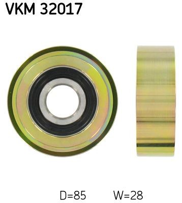 SKF Deflection / Guide Pulley, v-ribbed belt Article number: VKM 32017 cheaply