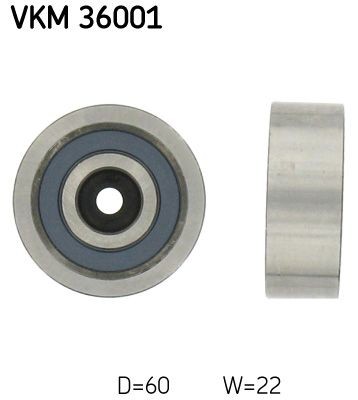 SKF Deflection / Guide Pulley, v-ribbed belt Article number: VKM 36001 cheaply