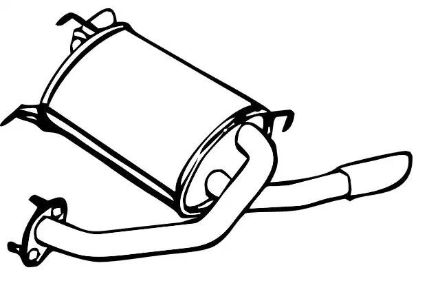 VEGAZ Rear silencer Article number: DS-356 cheaply