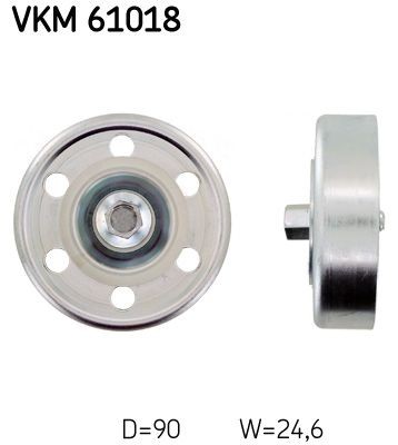 SKF Medløberhjul, multi-V-rem Varenummer: VKM 61018 billige
