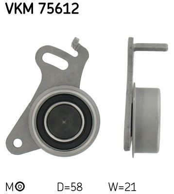 SKF Timing belt tensioner pulley Article number: VKM 75612 cheaply