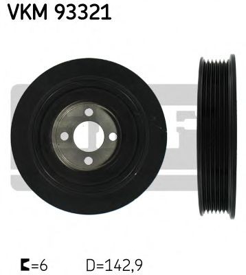 SKF Remskive, krumtapaksel Varenummer: VKM 93321 billige