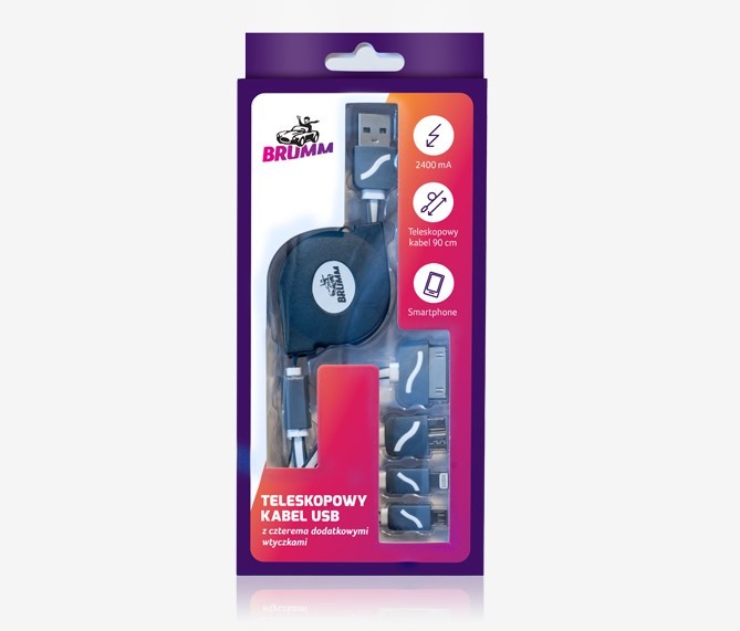 BRUMM USB-laadimiskaabel Artikli number: ACBRKAB4W1 soodsalt