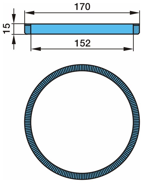 BPW ABS sensor ring Article number: 03.310.08.18.0 cheaply