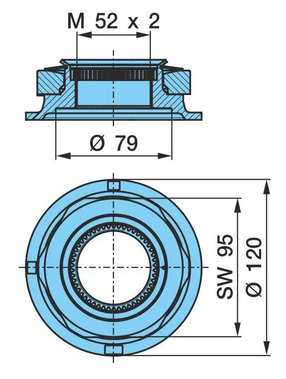 BPW Nut, stub axle Article number: 05.266.47.06.0 cheaply