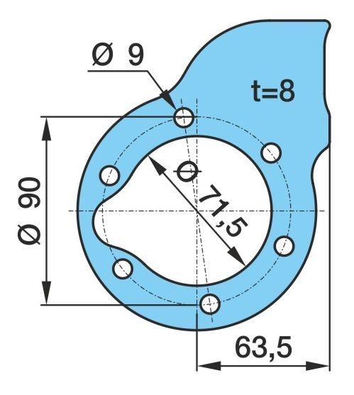 BPW Holder, wheel speed sensor Article number: 03.285.55.21.0 cheaply