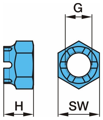 BPW Castle Nut Article number: 02.5204.35.60 cheaply