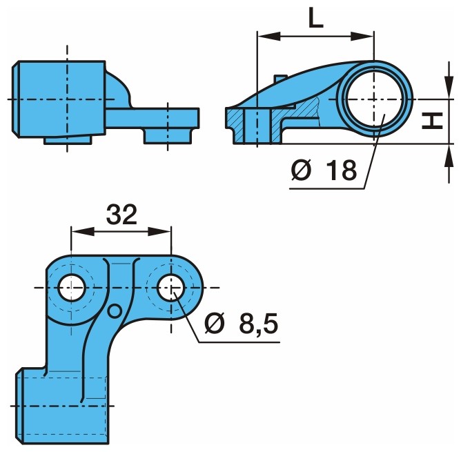BPW Holder, wheel speed sensor Article number: 03.189.07.09.0 cheaply