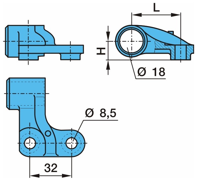 BPW Holder, wheel speed sensor Article number: 03.189.07.10.0 cheaply