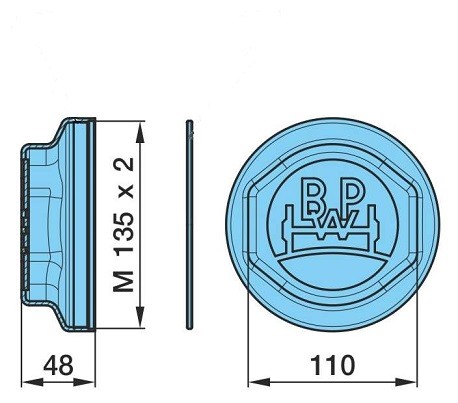 BPW Kappe, hjulleje Varenummer: 05.212.25.98.0 billige