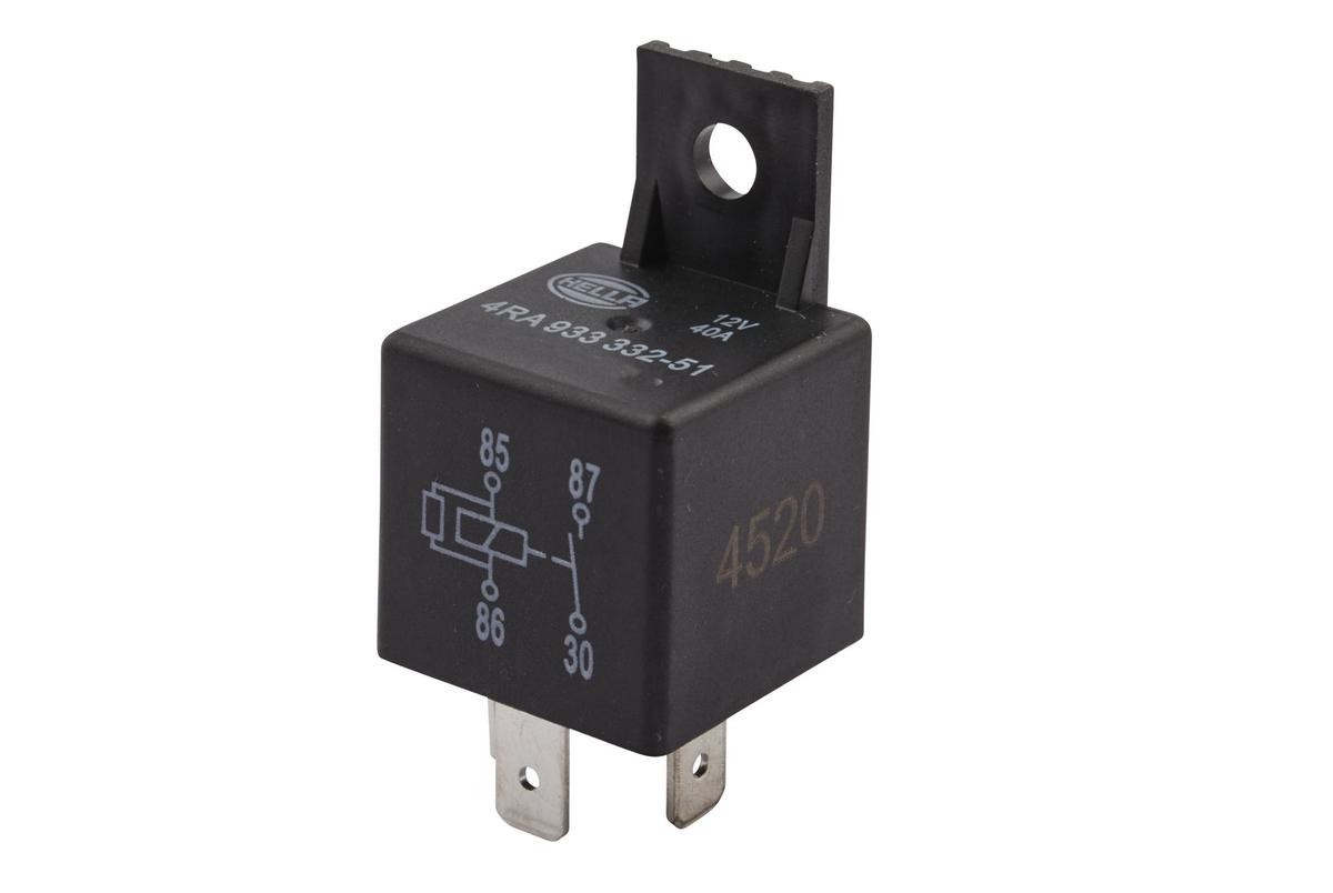 HELLA 4RA 933 332-511 Relay, main current TRANSPORTER 2.4 D Syncro 78 PS Diesel 2003