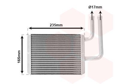 VAN WEZEL Heater matrix Article number: 32016700 cheaply
