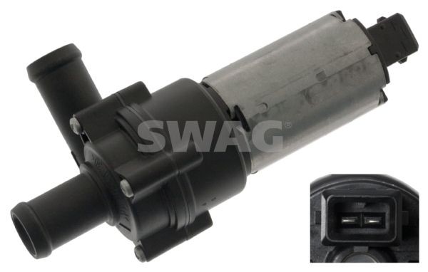 SWAG 30 10 1002 Vandcirkulationspumpe, motorvarmer TRANSPORTER 2.4 D 78 HK Diesel 2003