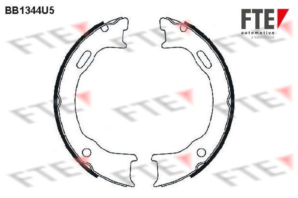 FTE Handbrake shoes Article number: BB1344U5 cheaply