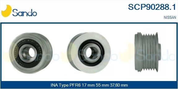 SANDO Relä, startmotor Artikelnummer: SRL35626.1 billigt