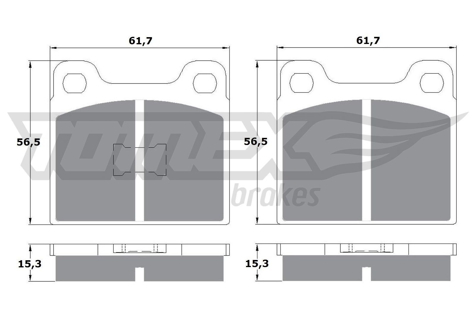 TOMEX brakes Piduriklotsid Artikli number: TX 10-16 soodsalt