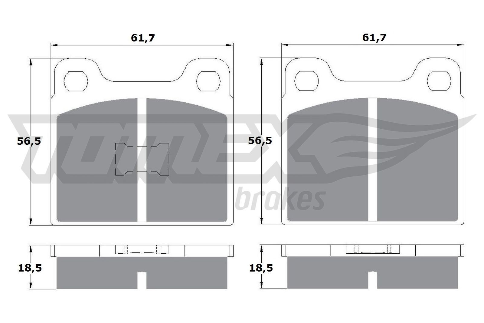 TOMEX brakes Piduriklotsid Artikli number: TX 10-161 soodsalt