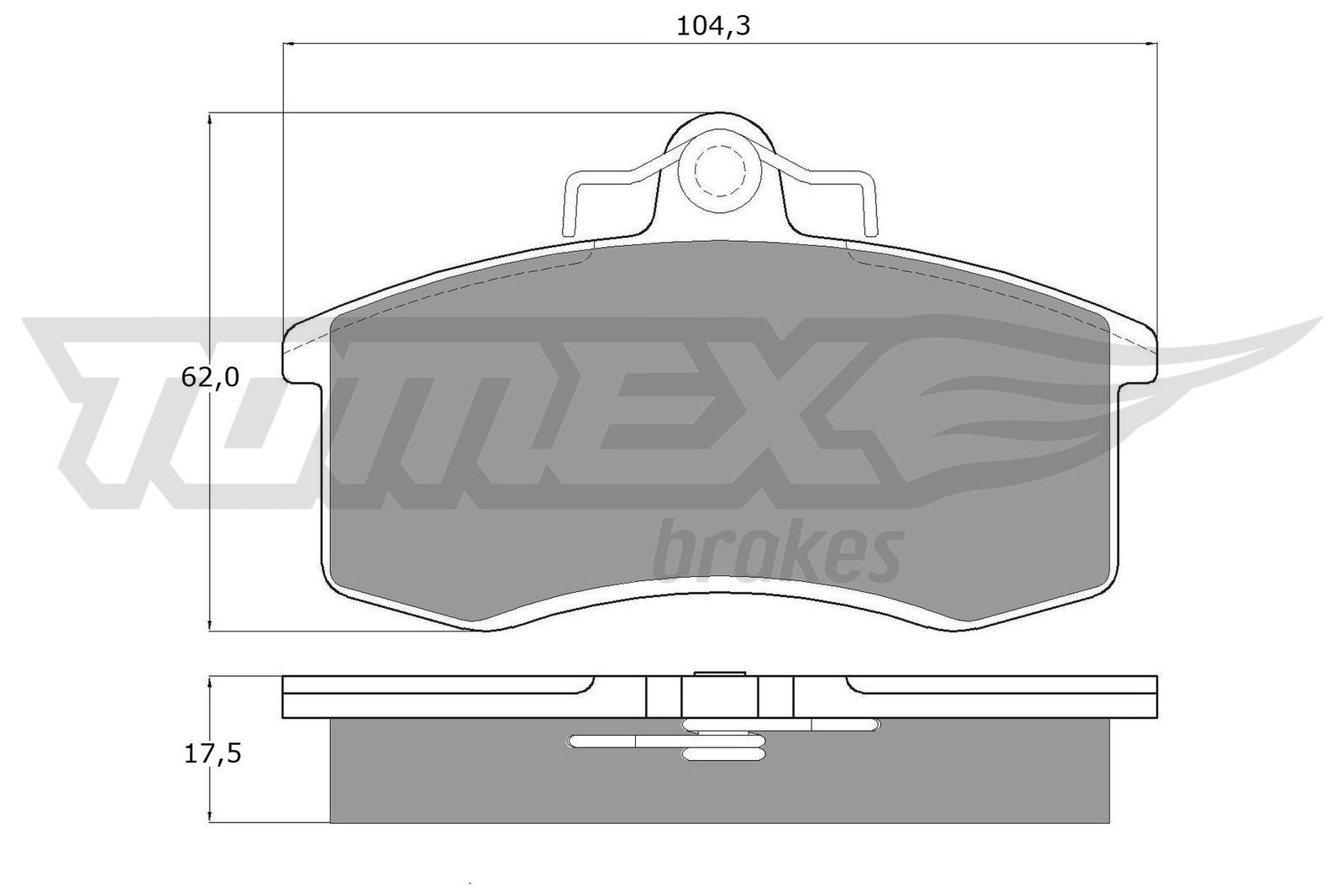 TOMEX brakes Brake pad set Article number: TX 10-36 cheaply