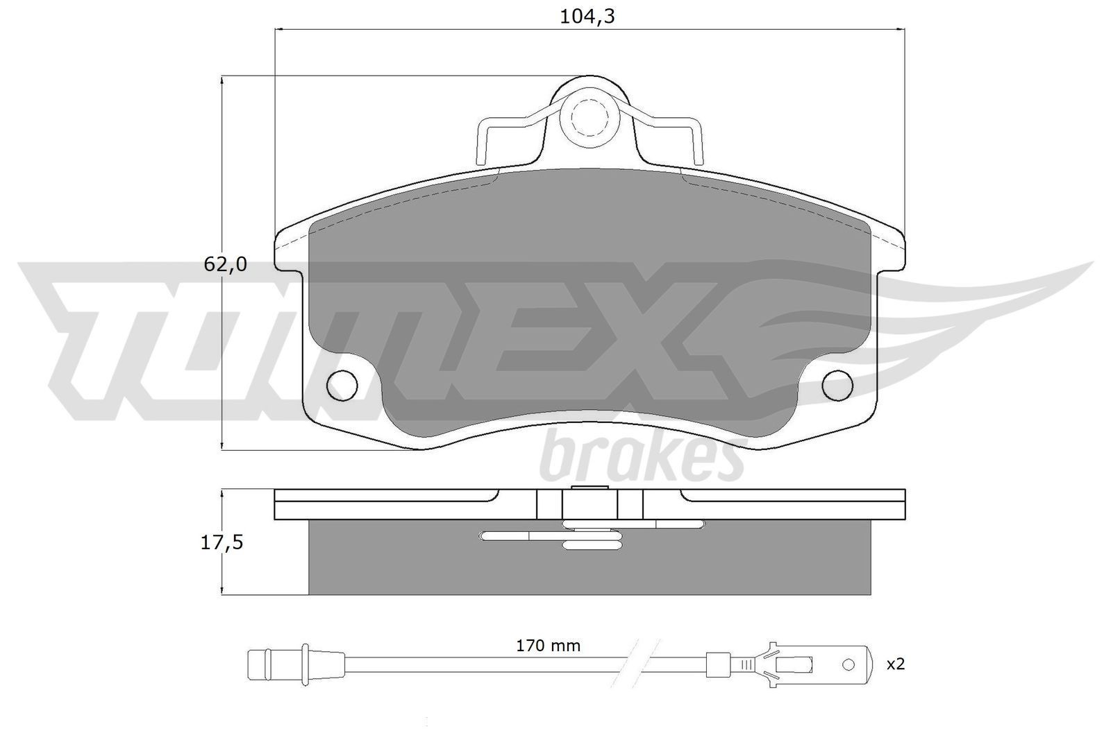 TOMEX brakes Brake pad set Article number: TX 10-361 cheaply