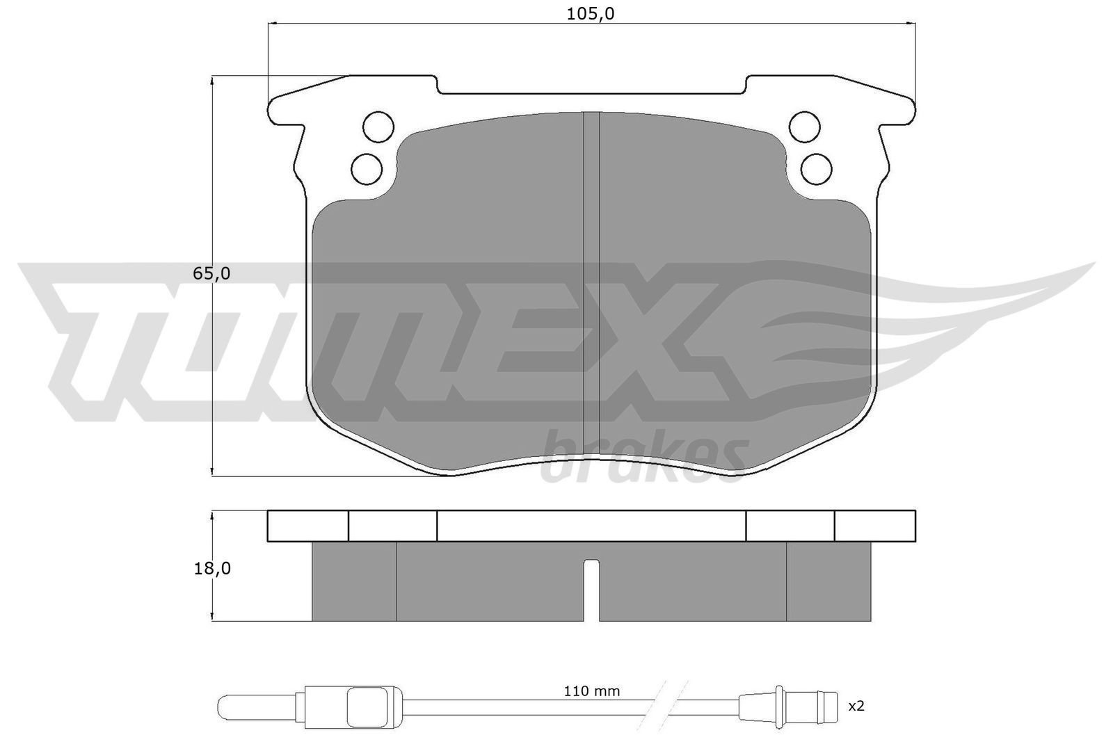 TOMEX brakes Brake pad set Article number: TX 10-411 cheaply