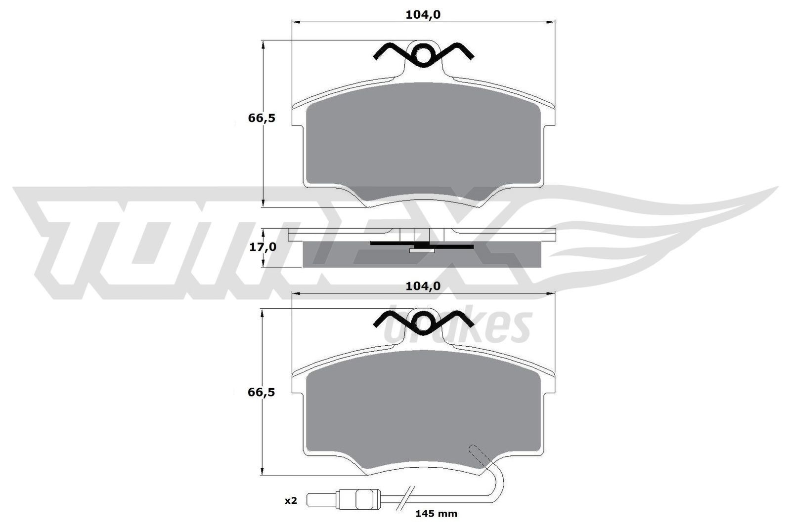 TOMEX brakes Brake pad set Article number: TX 10-581 cheaply