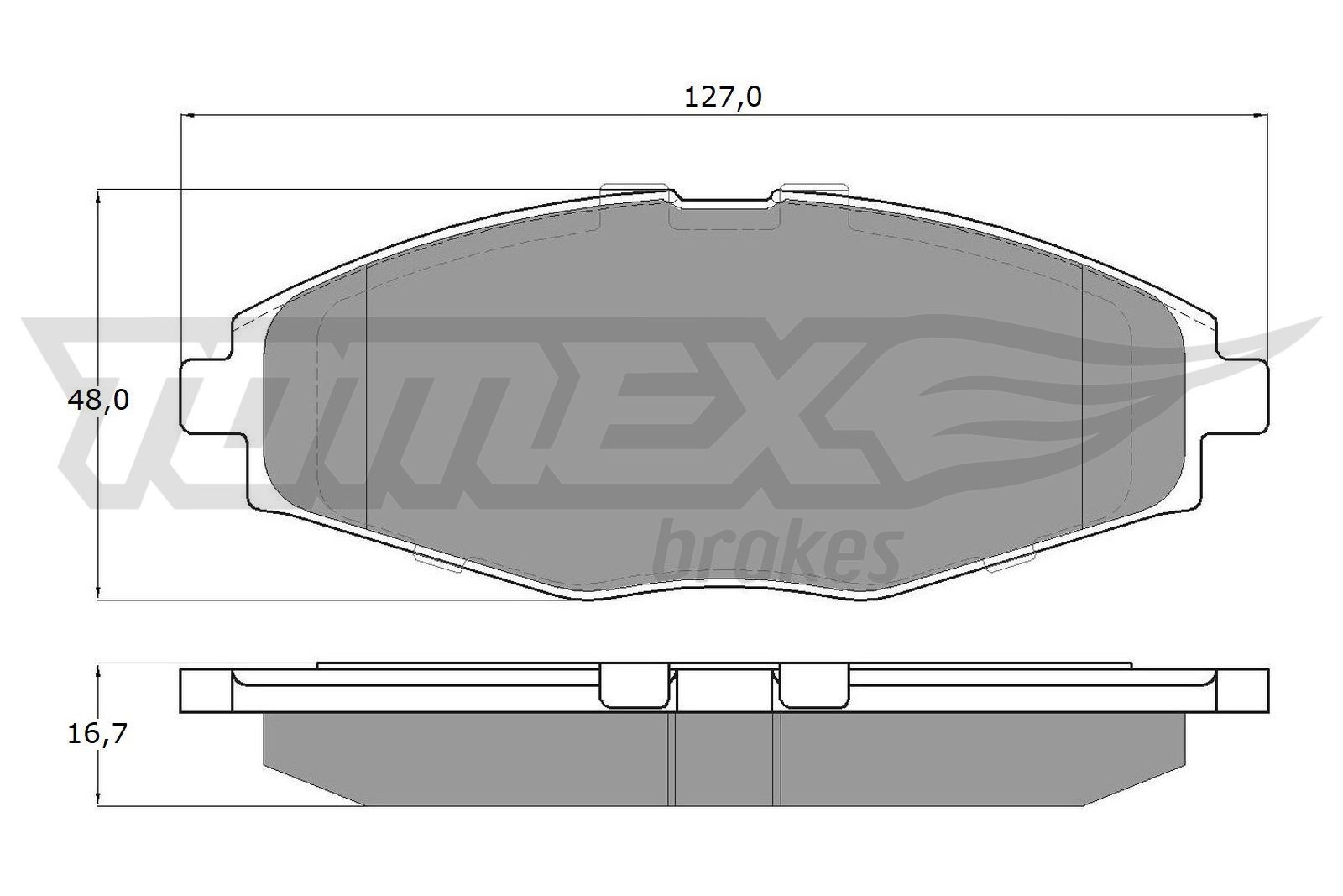 TOMEX brakes Brake pad set Article number: TX 10-80 cheaply