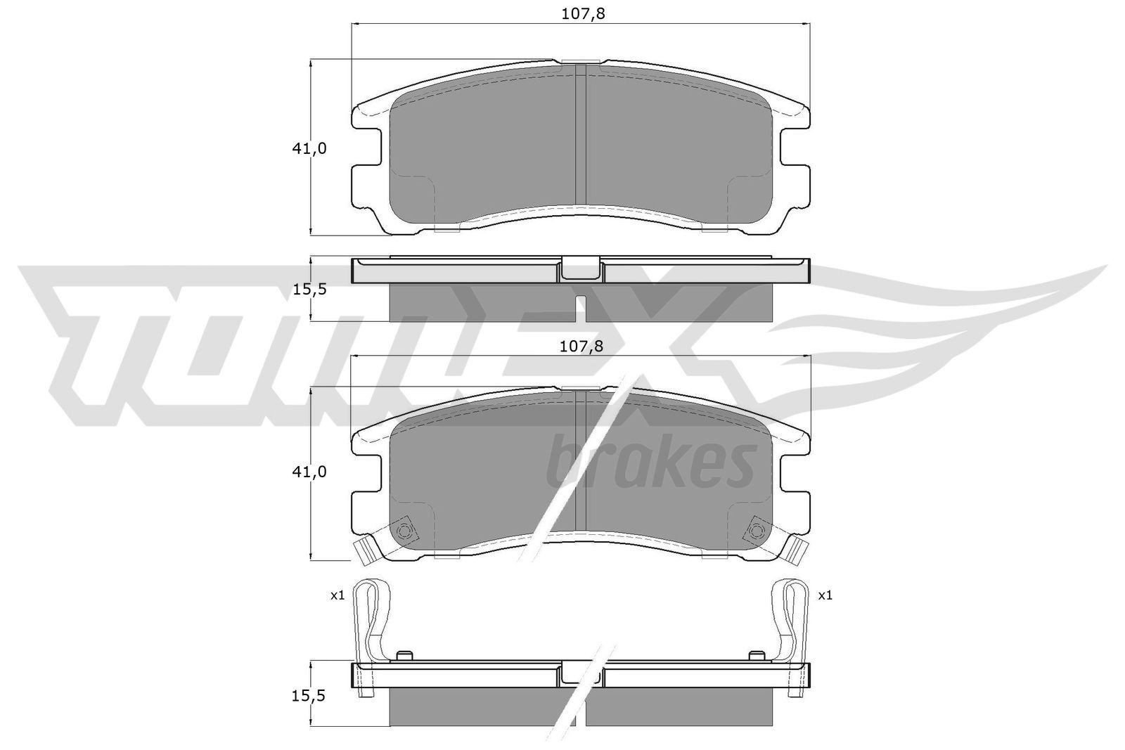 TOMEX brakes Brake pad set Article number: TX 11-00 cheaply