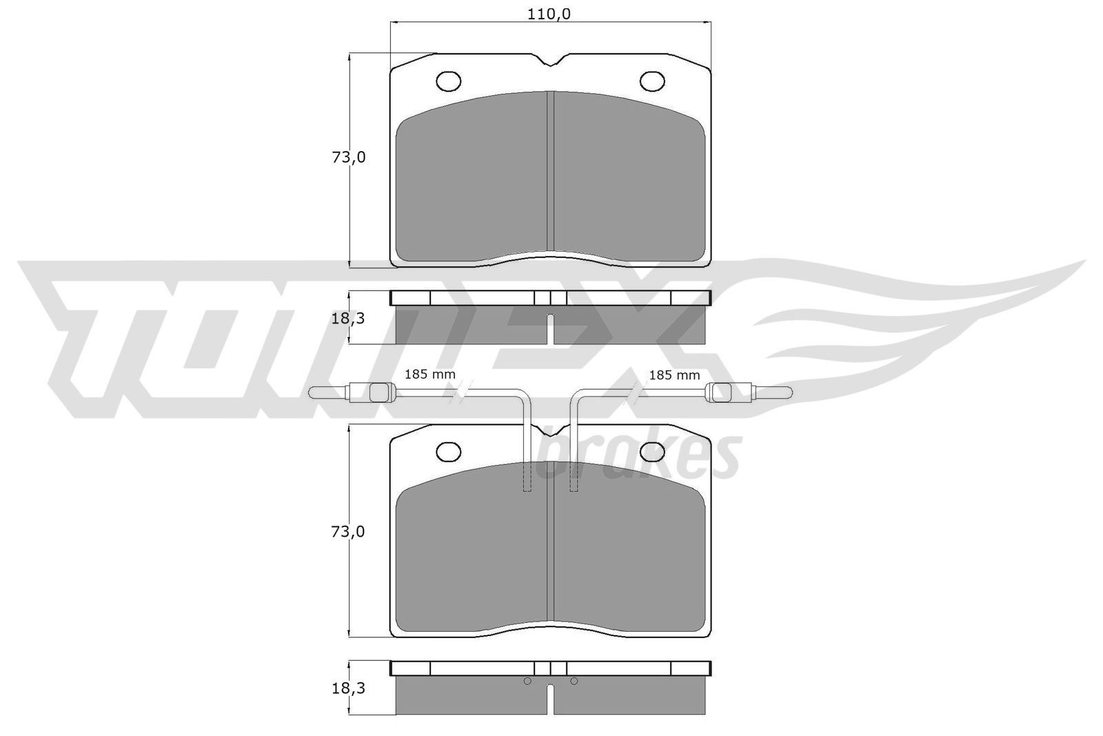 TOMEX brakes Brake pad set Article number: TX 11-26 cheaply