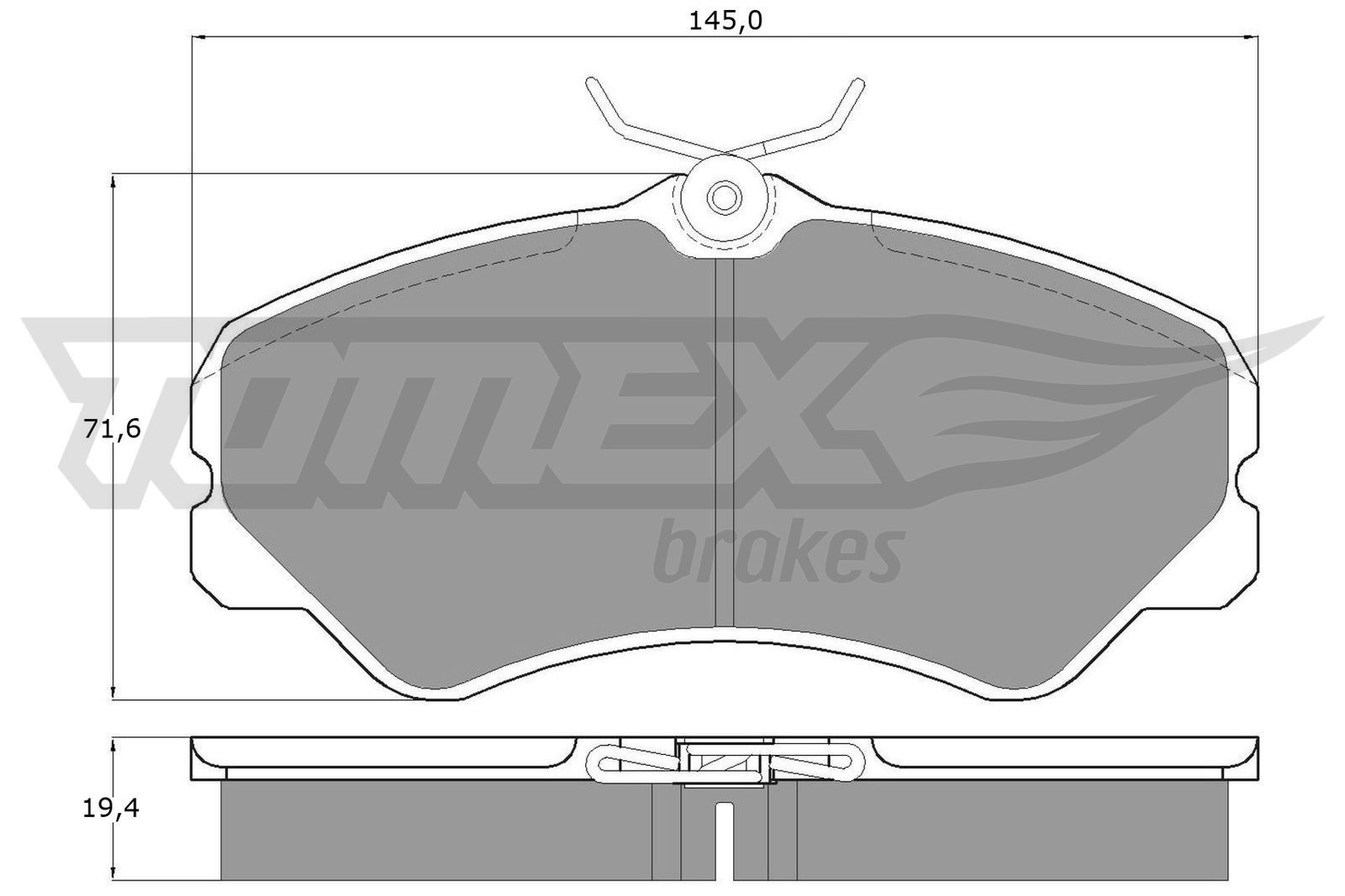 TOMEX brakes Bremseklodser Varenummer: TX 11-31 billige