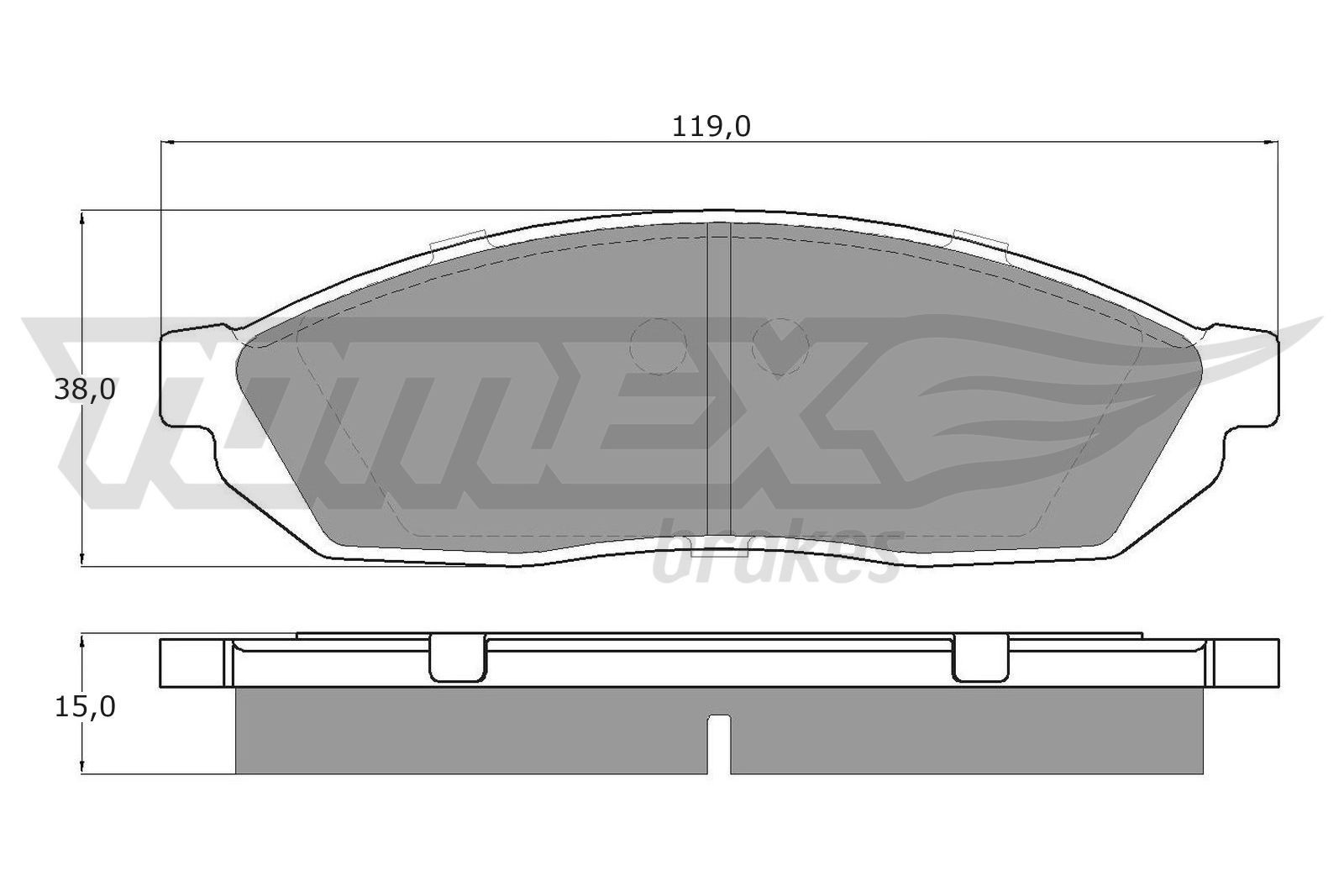 TOMEX brakes Brake pad set Article number: TX 12-28 cheaply