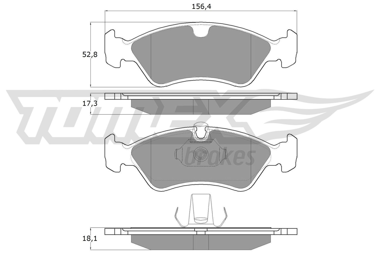 TOMEX brakes Brake pad set Article number: TX 12-98 cheaply