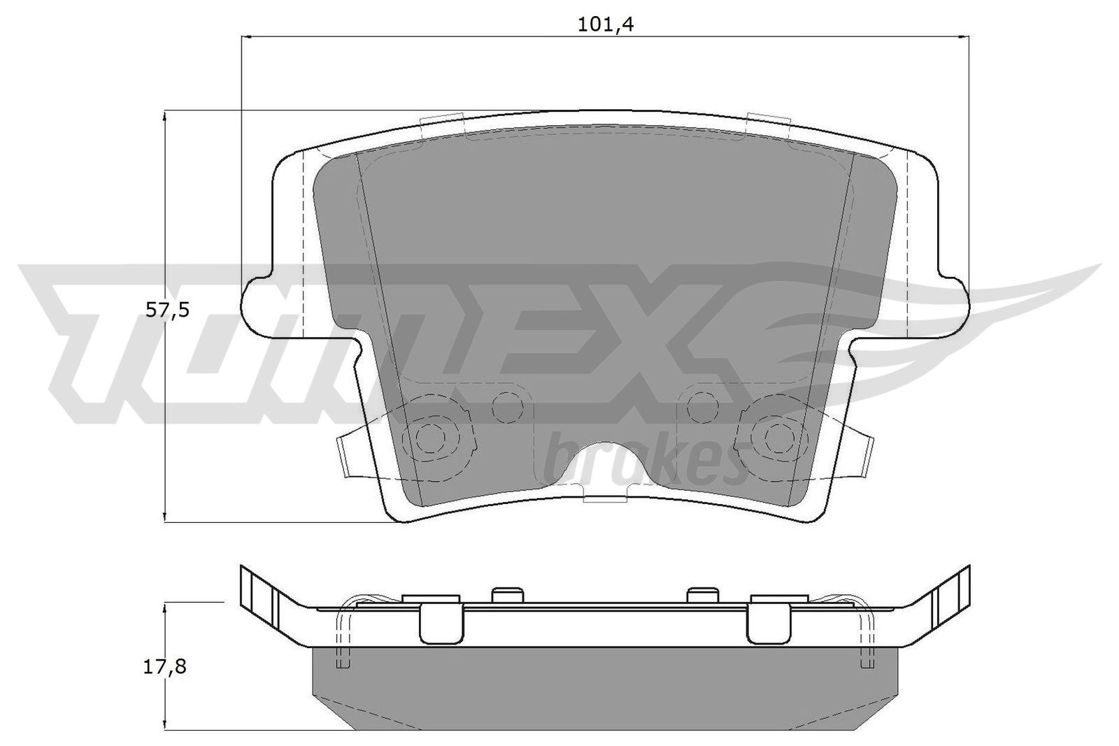 TOMEX brakes Brake pad set Article number: TX 15-72 cheaply